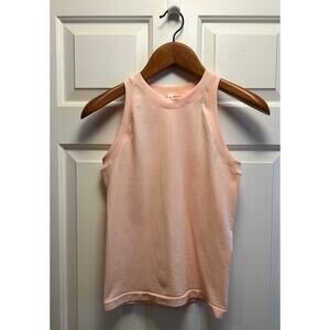 Athleta Momentum Seamless Racerback Tank Top Blush Pink Workout Top, Size M